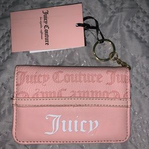 NWT Juicy couture pink macroon logo wallet